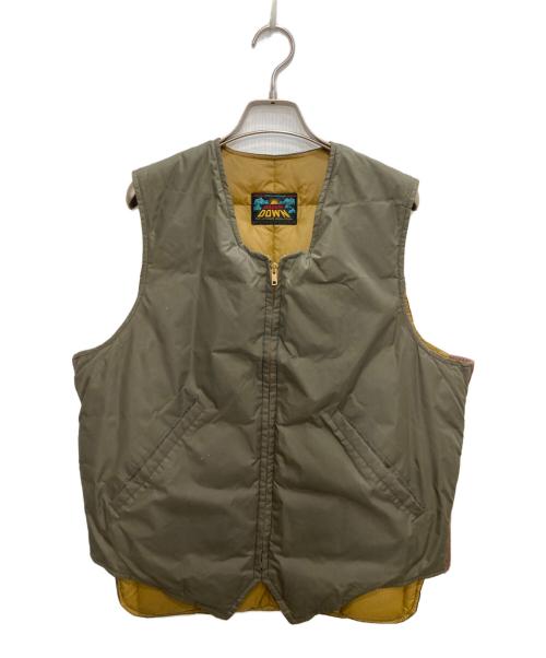 Eddie Bauer（エディーバウアー）Eddie Bauer (エディーバウアー) オールドダウンベスト カーキ サイズ:不明の古着・服飾アイテム