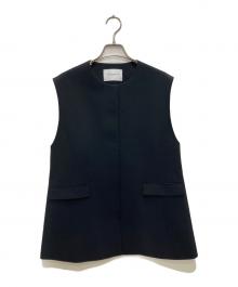UNITED ARROWS（ユナイテッドアローズ）の古着「ノーカラー ベスト」｜ブラック
