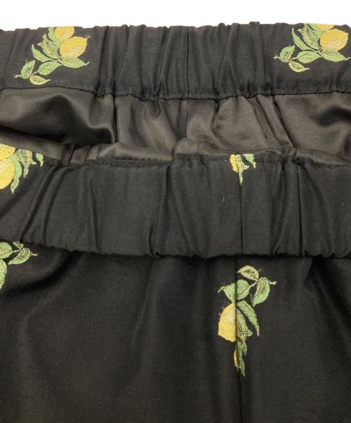 LOEFF（ロエフ）LOEFF (ロエフ) レモンジャガードスリムパンツ ブラック サイズ:1の古着・服飾アイテム