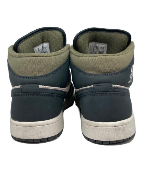 NIKE（ナイキ）NIKE (ナイキ) AIR JORDAN 1 MID SE/エアジョーダン ブラック×アイボリー×オリーブ サイズ:27cmの古着・服飾アイテム