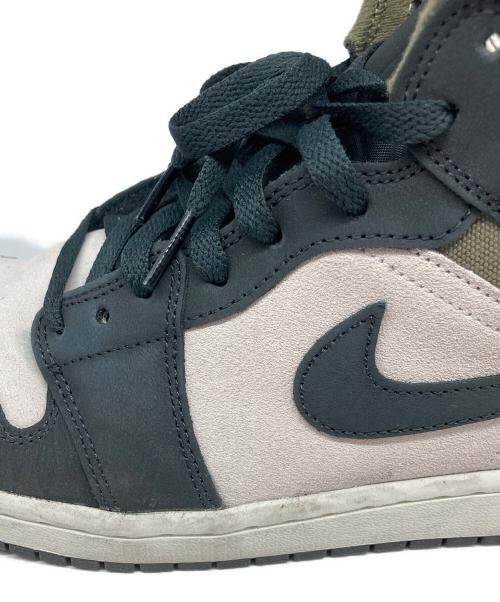 NIKE（ナイキ）NIKE (ナイキ) AIR JORDAN 1 MID SE/エアジョーダン ブラック×アイボリー×オリーブ サイズ:27cmの古着・服飾アイテム