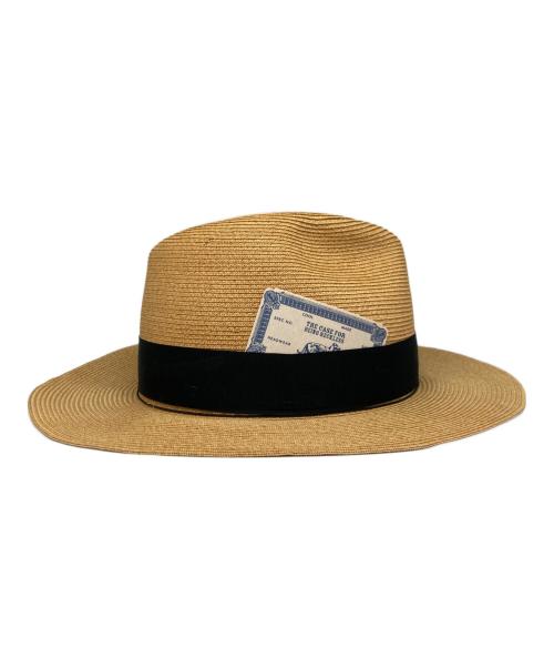 THE H.W.DOG&CO.（エイチダブリュードッグアンドコー）THE H.W.DOG&CO. (エイチダブリュードッグアンドコー) ストローハット ベージュの古着・服飾アイテム