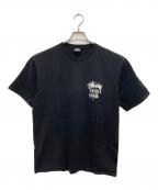 stussyステューシー）の古着「プリントTシャツ」｜ブラック