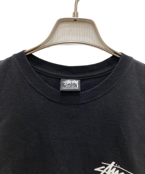 stussy（ステューシー）stussy (ステューシー) プリントTシャツ ブラック サイズ:Ｌの古着・服飾アイテム