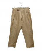 BERWICHベルウィッチ）の古着「SCOTCH タックリネン混パンツ」｜ベージュ