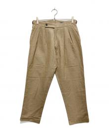 BERWICH（ベルウィッチ）の古着「SCOTCH タックリネン混パンツ」｜ベージュ