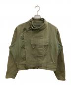 Maden Workwearメイデンワークウェアー）の古着「モーターサイクルジャケット」｜オリーブ