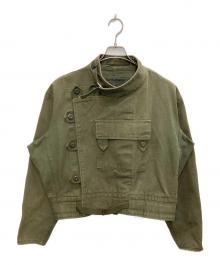 Maden Workwear（メイデンワークウェアー）の古着「モーターサイクルジャケット」｜オリーブ