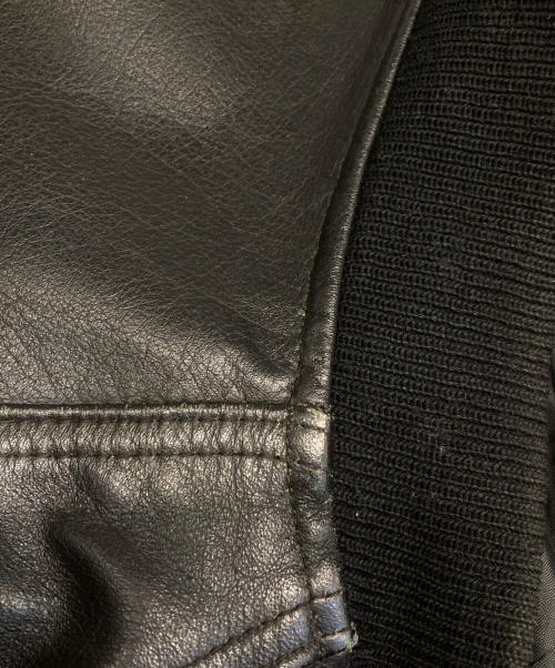 HARLEY-DAVIDSON（ハーレーダビッドソン）HARLEY-DAVIDSON (ハーレーダビッドソン) ボンバーレザージャケット ブラック サイズ:ＸＸＬの古着・服飾アイテム