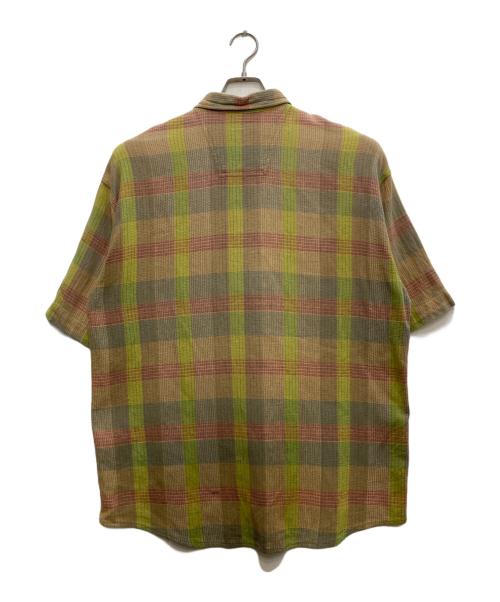 CAMEL COLLECTION（キャメルコレクション）CAMEL COLLECTION (キャメルコレクション) pail color check shirt/チェックシャツ マルチカラー サイズ:ＸＬの古着・服飾アイテム