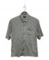 stussy（ステューシー）の古着「Wrinkly Gingham Shirt/リンクリィー ギンガム シャツ」｜ホワイト×グリーン