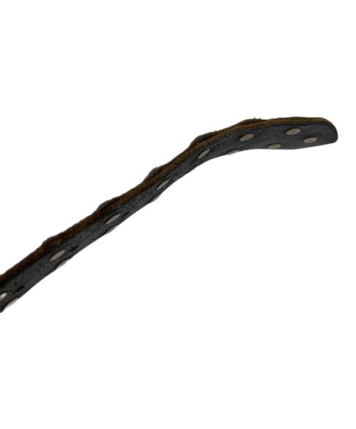 Maison Margiela（メゾンマルジェラ）Maison Margiela (メゾンマルジェラ) スタッズレザーベルト ブラック サイズ:85の古着・服飾アイテム