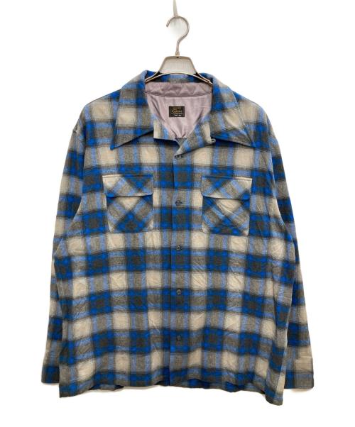 SAPEur（サプール）SAPEur (サプール) オンブレチェックシャツ ブルー サイズ:XXLの古着・服飾アイテム