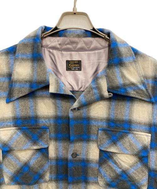 SAPEur（サプール）SAPEur (サプール) オンブレチェックシャツ ブルー サイズ:XXLの古着・服飾アイテム