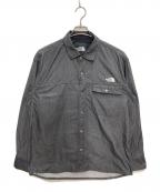 THE NORTH FACEザ ノース フェイス）の古着「L/S NYLON DENIM NUPTSE SHIRT」｜グレー