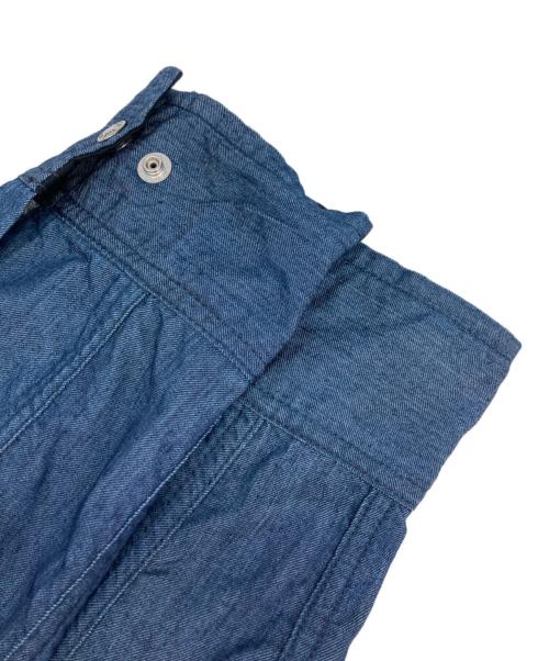 THE NORTH FACE（ザ ノース フェイス）THE NORTH FACE (ザ ノース フェイス) L/S NYLON DENIM NUPTSE SHIRT インディゴ サイズ:XLの古着・服飾アイテム