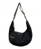 DIESELディーゼル）の古着「Y2K ハーフムーンデニムショルダーバッグ」｜ブラック