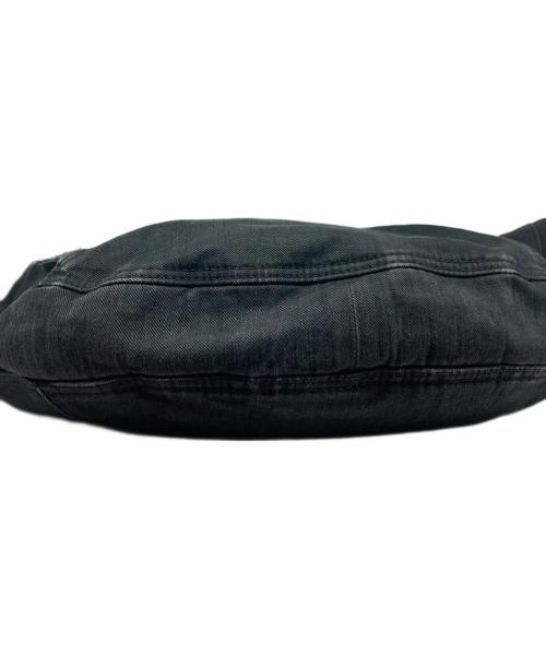 DIESEL（ディーゼル）DIESEL (ディーゼル) Y2K ハーフムーンデニムショルダーバッグ ブラックの古着・服飾アイテム