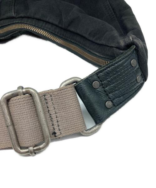 DIESEL（ディーゼル）DIESEL (ディーゼル) Y2K ハーフムーンデニムショルダーバッグ ブラックの古着・服飾アイテム