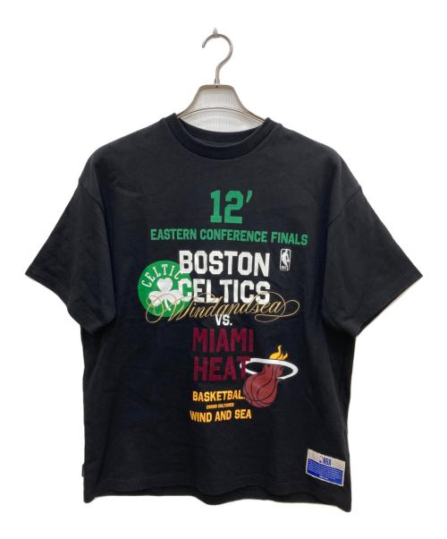 WIND AND SEA（ウィンダンシー）WIND AND SEA (ウィンダンシー) NBA (エヌビーエー) Multi-Technique Graphic Tee ブラック サイズ:Ｍの古着・服飾アイテム