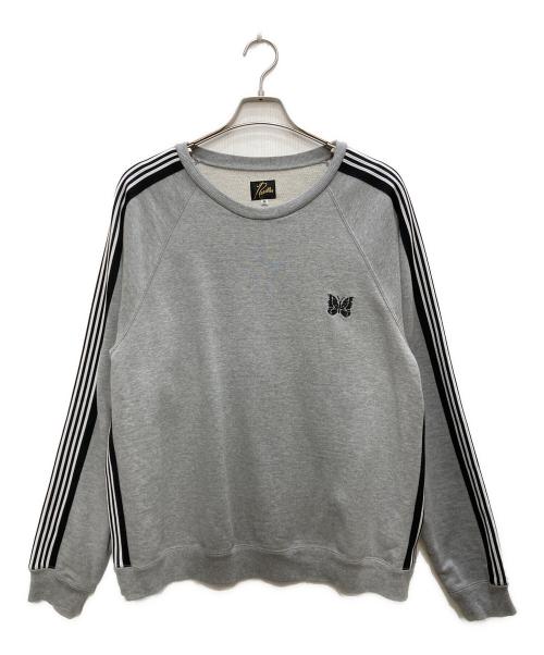 Needles（ニードルズ）Needles (ニードルズ) Track Crew Neck Cotton Jersey グレー サイズ:Ｍの古着・服飾アイテム