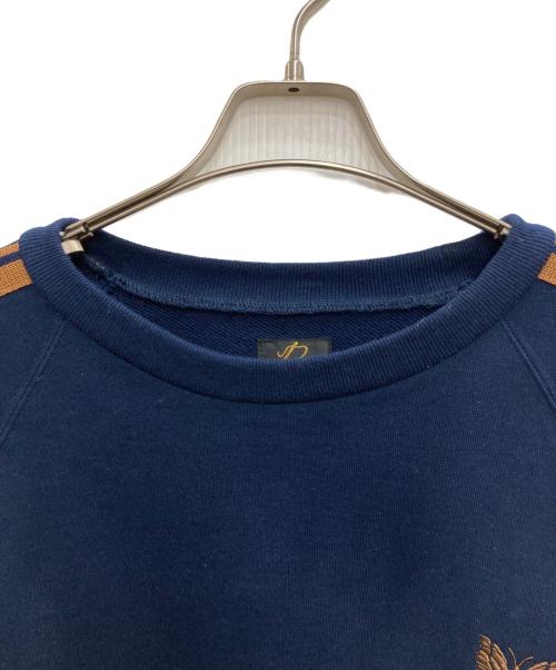 Needles（ニードルズ）Needles (ニードルズ) Track Crew Neck Shirt ネイビー サイズ:Mの古着・服飾アイテム