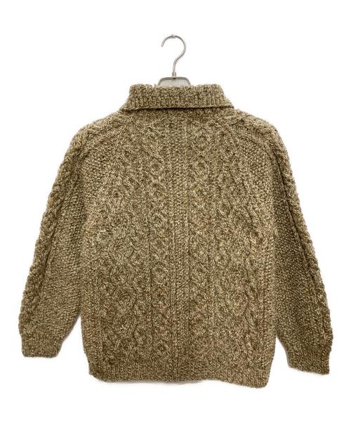 INVERALLAN（インバーアラン）INVERALLAN (インバーアラン) 3Aランバーカーディガン ベージュ サイズ:表記無の古着・服飾アイテム