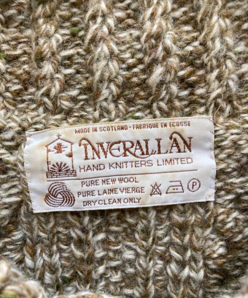 INVERALLAN（インバーアラン）INVERALLAN (インバーアラン) 3Aランバーカーディガン ベージュ サイズ:表記無の古着・服飾アイテム