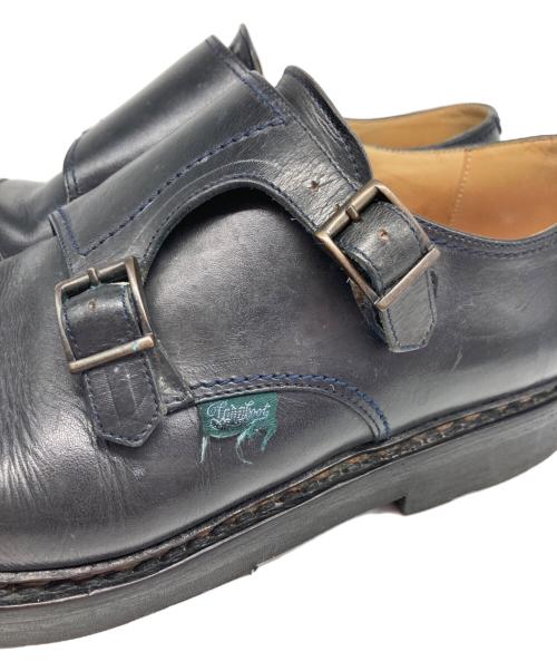 PARABOOT（パラブーツ）PARABOOT (パラブーツ) WILLIAM ダブルモンクストラップシューズ ブラック サイズ:8 1/2の古着・服飾アイテム
