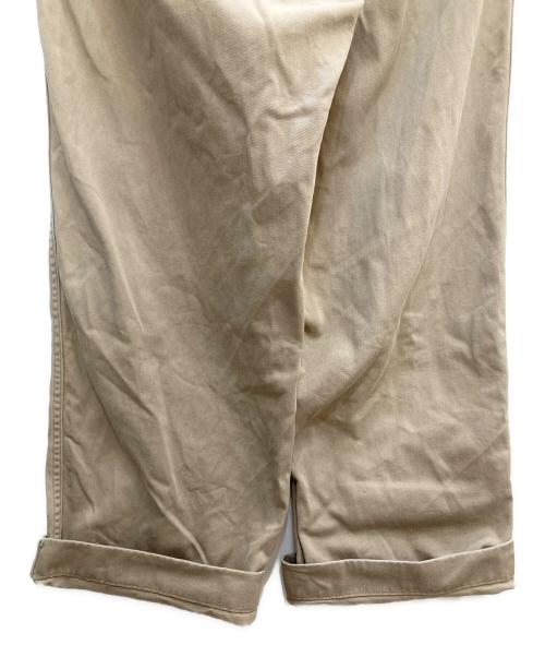 FRAMeWORK（フレームワーク）FRAMeWORK (フレームワーク) OVER SIZED CHINO パンツ ベージュ サイズ:40の古着・服飾アイテム