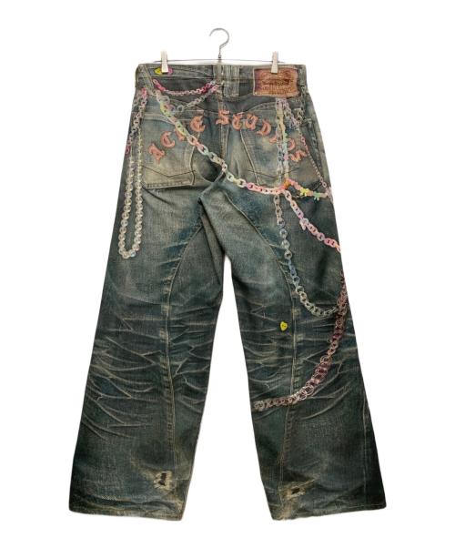 Acne studios（アクネ ストゥディオズ）Acne studios (アクネ ストゥディオズ) Baggy Fit Jeans - 1981M/バギーパンツ インディゴ サイズ:50の古着・服飾アイテム
