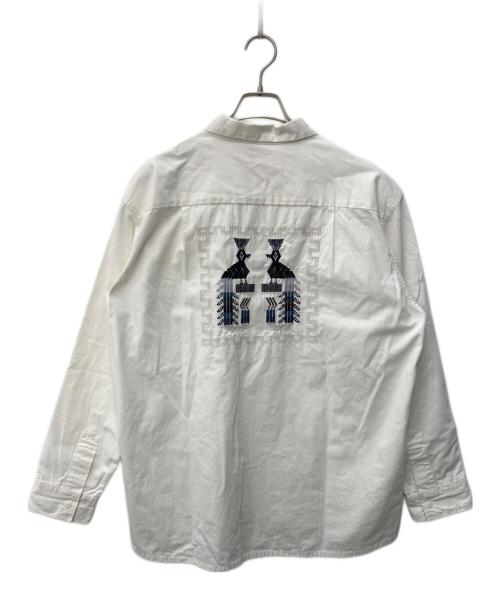 PENNEYS（ペニーズ）penneys (ペニーズ) 刺繍グアテマラシャツ ホワイト サイズ:Lの古着・服飾アイテム