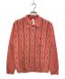 SUPREME（シュプリーム）の古着「Vertical Stripe Knit L/S Polo」｜ピンク