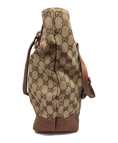 GUCCI（グッチ）GUCCI (グッチ) GGキャンバスハンドバッグ ベージュの古着・服飾アイテム
