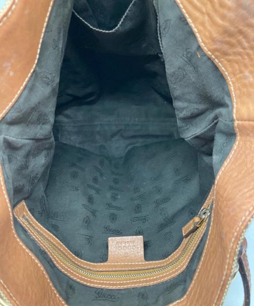 GUCCI（グッチ）GUCCI (グッチ) GGキャンバスハンドバッグ ベージュの古着・服飾アイテム