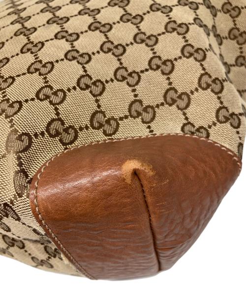 GUCCI（グッチ）GUCCI (グッチ) GGキャンバスハンドバッグ ベージュの古着・服飾アイテム