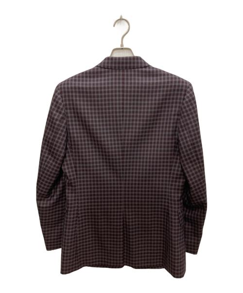 PAUL SMITH（ポールスミス）PAUL SMITH (ポールスミス) ガンクラブチェック4Bシングルジャケット レッド サイズ:Lの古着・服飾アイテム