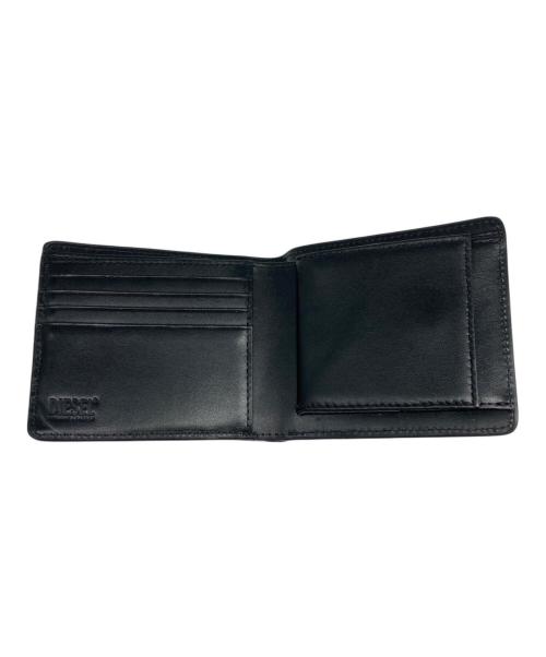 DIESEL（ディーゼル）DIESEL (ディーゼル) Leather bi-fold wallet ブラックの古着・服飾アイテム