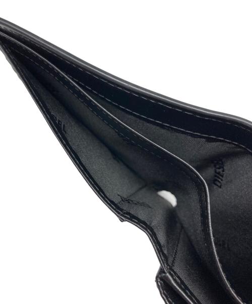 DIESEL（ディーゼル）DIESEL (ディーゼル) Leather bi-fold wallet ブラックの古着・服飾アイテム