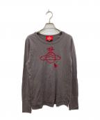 Vivienne Westwood RED LABELヴィヴィアンウエストウッドレッドレーベル）の古着「オーブ刺繍カットソー」｜グレー