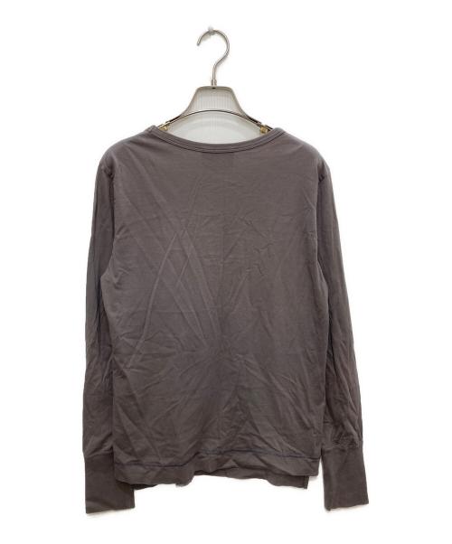 Vivienne Westwood RED LABEL（ヴィヴィアンウエストウッドレッドレーベル）Vivienne Westwood RED LABEL (ヴィヴィアンウエストウッドレッドレーベル) オーブ刺繍カットソー グレー サイズ:03の古着・服飾アイテム