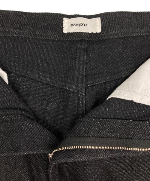 everyone（エブリワン）everyone (エブリワン) SOFT DENIM PANTS ブラック サイズ:Lの古着・服飾アイテム
