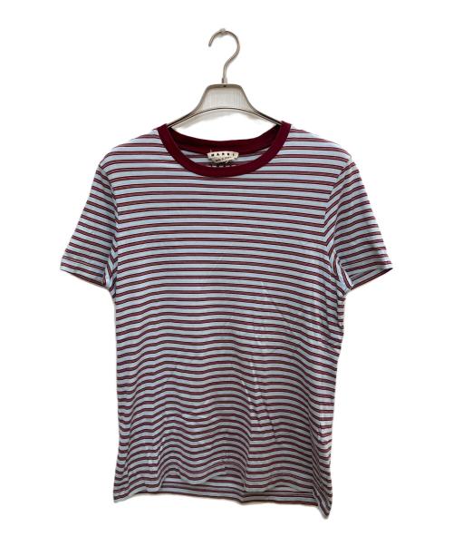 MARNI（マルニ）MARNI (マルニ) 半袖ボーダーTシャツ ブルー サイズ:46の古着・服飾アイテム