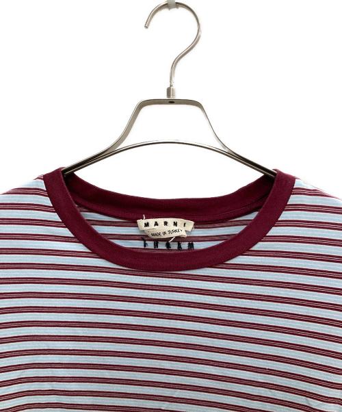 MARNI（マルニ）MARNI (マルニ) 半袖ボーダーTシャツ ブルー サイズ:46の古着・服飾アイテム