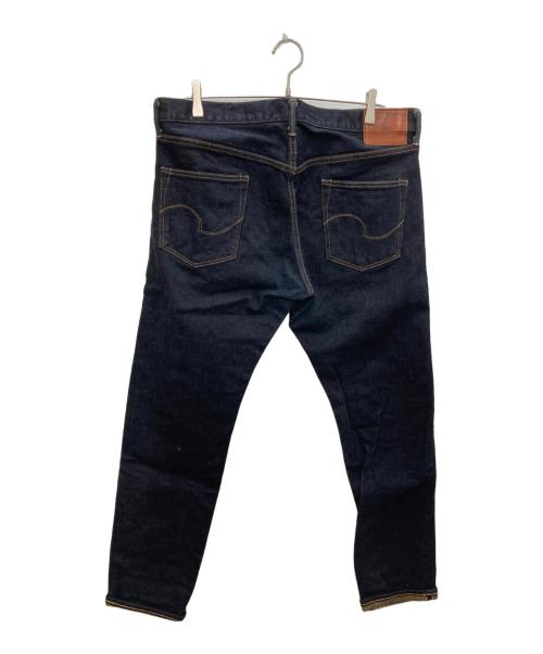 ONI DENIM（オニデニム）ONI DENIM (オニデニム) Relax Tapered 15oz Stretch Denim Grayish Olive Topping インディゴ サイズ:W36の古着・服飾アイテム