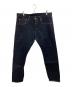 ONI DENIM（オニデニム）の古着「Relax Tapered 15oz Stretch Denim Grayish Olive Topping」｜インディゴ