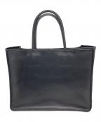 LIFESTYLISTライフスタイリスト）の古着「LEATHER TOTE NOTEBOOK BAG」｜ブラック