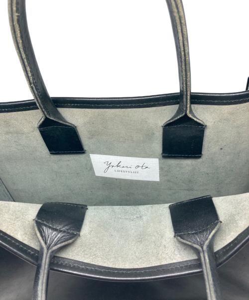 LIFESTYLIST（ライフスタイリスト）LIFESTYLIST (ライフスタイリスト) LEATHER TOTE NOTEBOOK BAG ブラックの古着・服飾アイテム