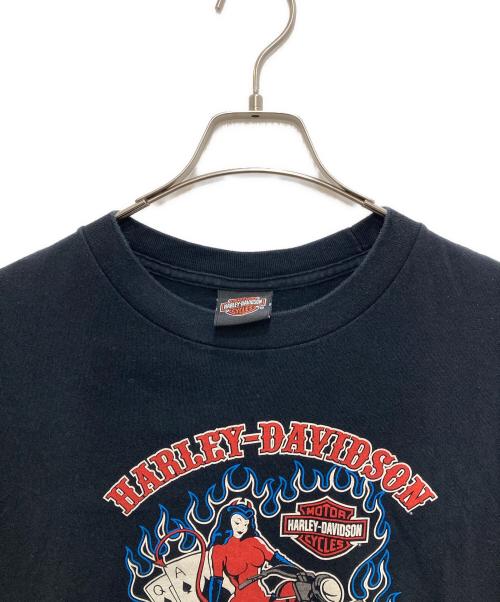 HARLEY-DAVIDSON（ハーレーダビッドソン）HARLEY-DAVIDSON (ハーレーダビッドソン) プリントTシャツ ブラック サイズ:XLの古着・服飾アイテム