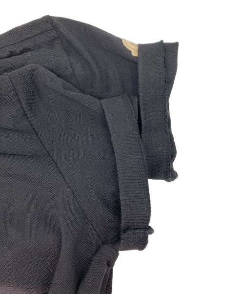 MONCLER（モンクレール）MONCLER (モンクレール) ワッペンスリーブポロシャツ ブラック サイズ:Sの古着・服飾アイテム